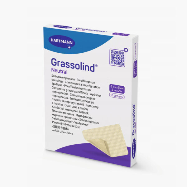 Hartmann Grassolind opatrunek siatkowy z neutralną maścią 5x5 cm, 1 szt.