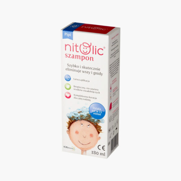 Pipi NITOLIC Szampon leczenie szybka eliminacja wszawicy WSZY, 180 ml